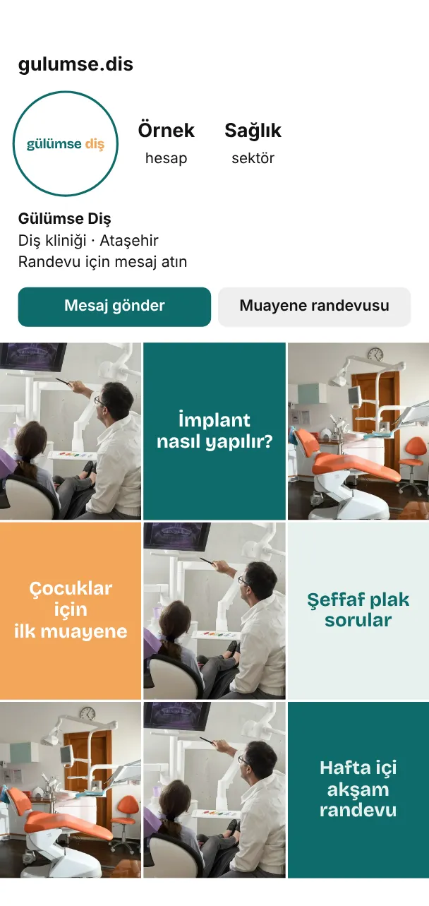 Gülümse Diş mobil görünüm