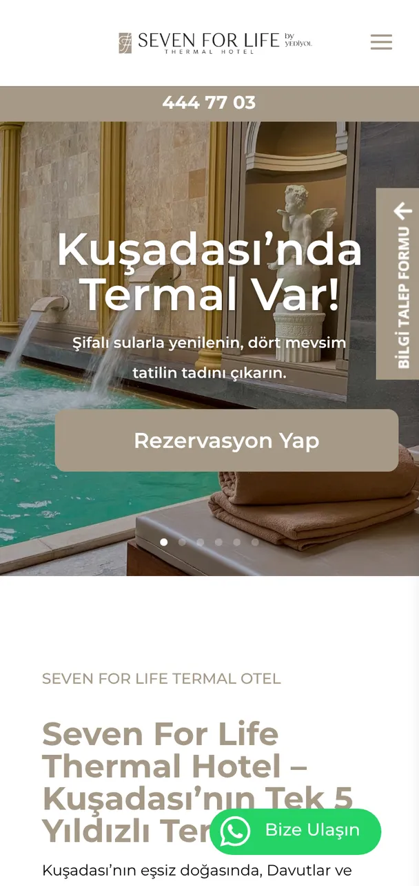 Seven For Life Thermal Hotel mobil görünüm